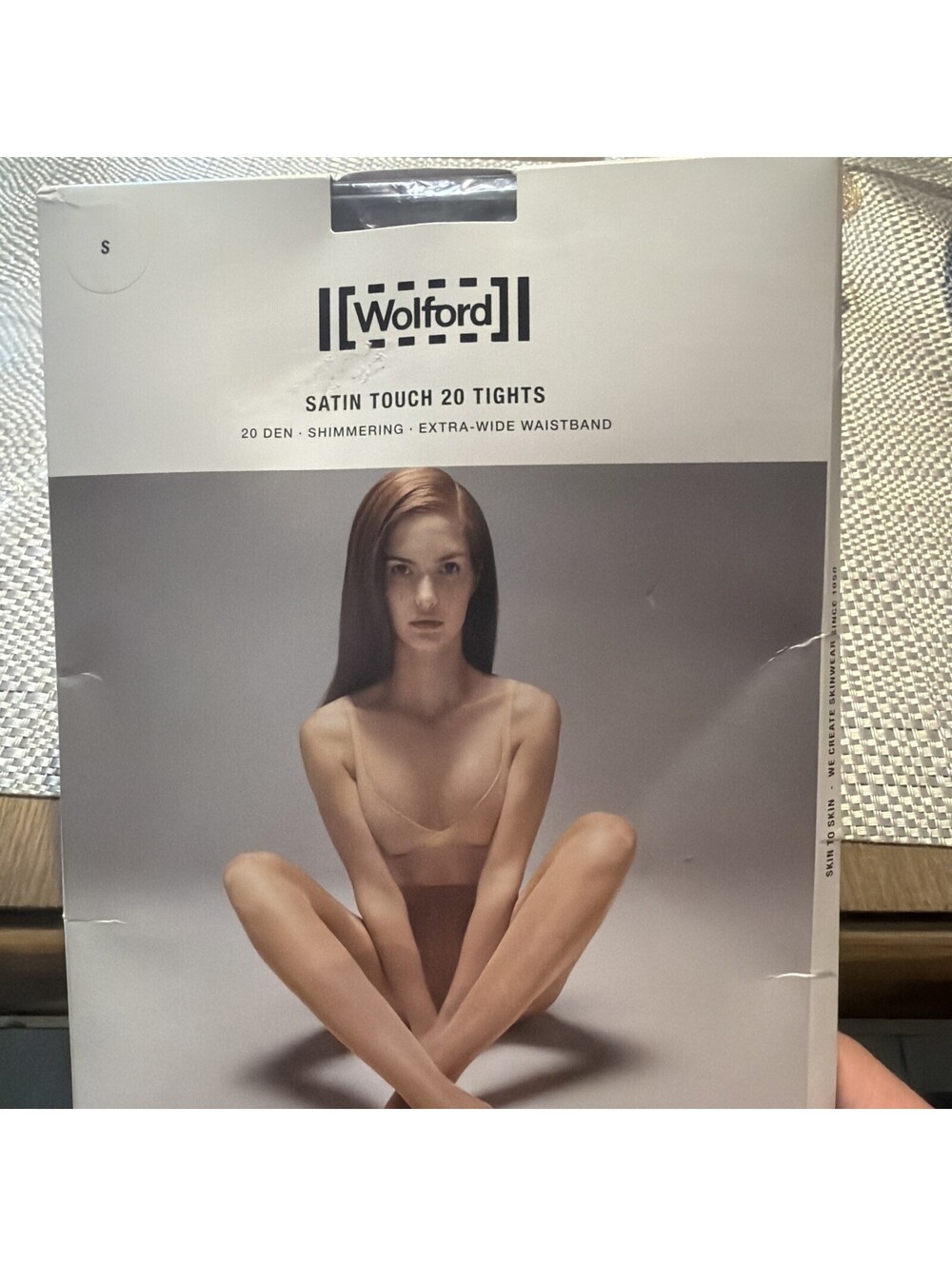 Wolford Satin Touch 20 Tights Small 14776 5280 Color Admiral Open Box